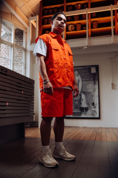 JJAYCE-shirt-shorts-sleeveless-orange
